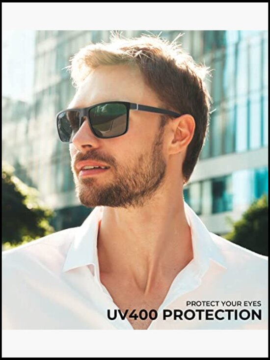 Polarized Sunglasses with UV Protection, Rectangular Frame, 3-Pack main image 4